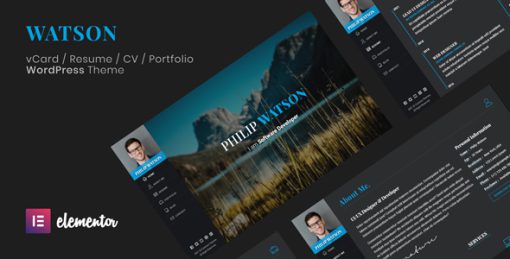 Watson - CV Resume WordPress Theme