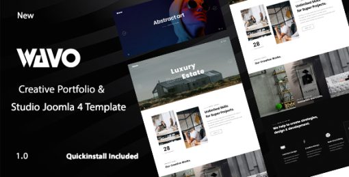 Wavo - Creative Portfolio & Agency Joomla 4 Template