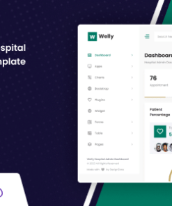 Welly - React (Vite) Hospital Admin Dashboard Bootstrap Template