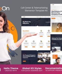 WeOn - Call Center & Telemarketing Elementor Template Kit