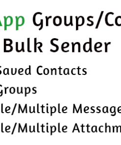 WhatsApp Groups and Contacts Bulk Sender