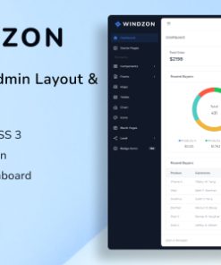 Windzon- Tailwind CSS 3 Admin Layout & UI Kit Template