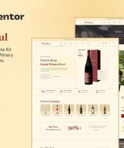 Wineful – Wine Store & Winery Elementor Template Kit