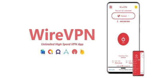 WireVPN - Unlimited High Speed VPN App | ADMOB, APPLOVIN, FAN, FIREBASE, ONESIGNAL