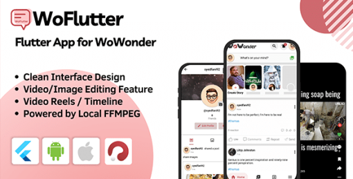 WoFlutter - Flutter App for WoWonder