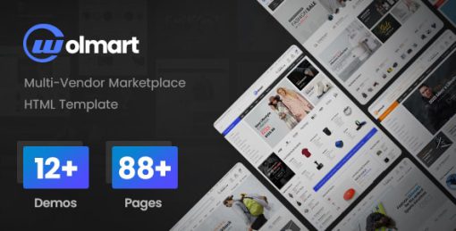 Wolmart - Marketplace eCommerce HTML Template