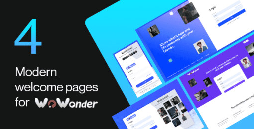 Wonderful - The Ultimate Welcome Page Themes For WoWonder