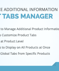 WooCommerce Additional Information Plugin - Product Tabs Manager