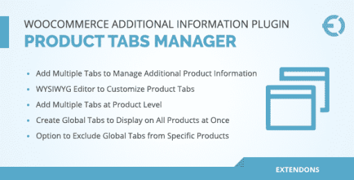 WooCommerce Additional Information Plugin - Product Tabs Manager