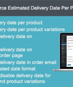 Woocommerce Estimated Delivery Date Per Product