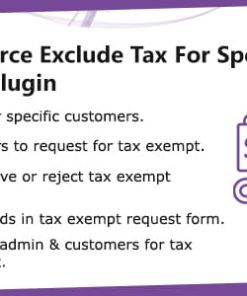 WooCommerce Exclude Tax For Specific Customers - Tax Exempt Plugin