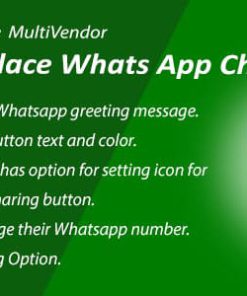 WooCommerce MultiVendor Marketplace Whats App Chat