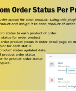 WooCommerce Order Status Per Product