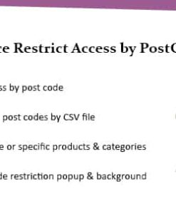 WooCommerce Plugin: Restrict Store / Catalog Access by Post Code