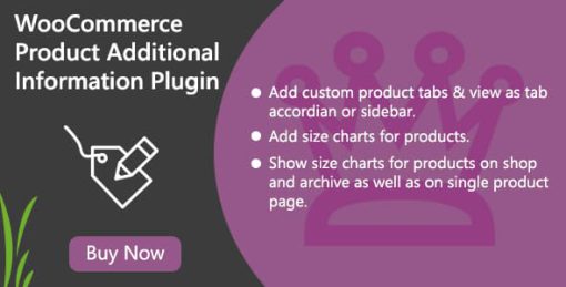 WooCommerce Product Additional Information Plugin