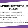 WooCommerce Restrict Checkout Plugin