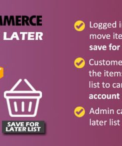 WooCommerce Save for Later