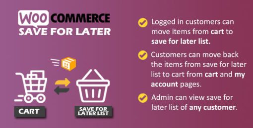 WooCommerce Save for Later