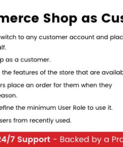 WooCommerce Shop As Customer