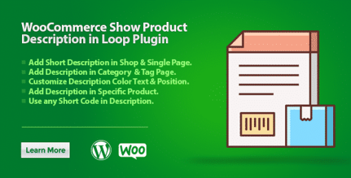WooCommerce Show Product Description in Loop Plugin