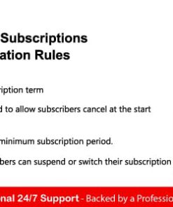 WooCommerce Subscriptions Custom Cancellation Rules