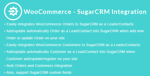 WooCommerce - SugarCRM Integration