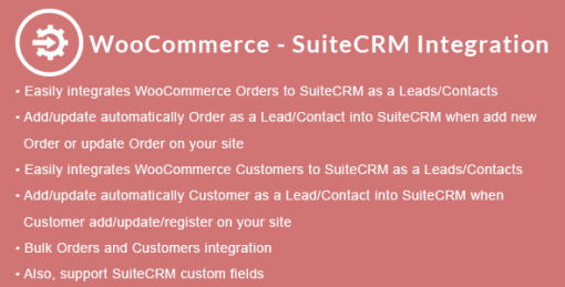 WooCommerce - SuiteCRM Integration