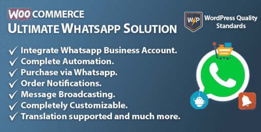 WooCommerce Ultimate WhatsApp Solution - Purchase | Notifications | Automation