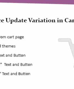 WooCommerce Update Variations in Cart Plugin