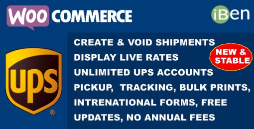 WooCommerce UPS Label & Live Rates