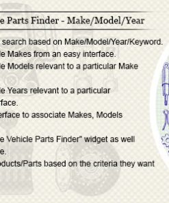 WooCommerce Vehicle Parts Finder - Make/Model/Year