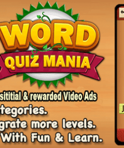 Word Puzzle Mania + Best Word Trivia Puzzle Game + Ready For Publish