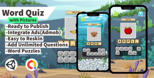 Word Quiz with Pictures (Unity+Admob+Android+IOS)