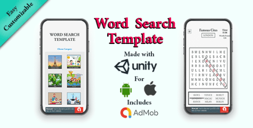 Word Search Template: Unity3D | Android