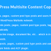 WordPress Multisite Content Copier/Updater