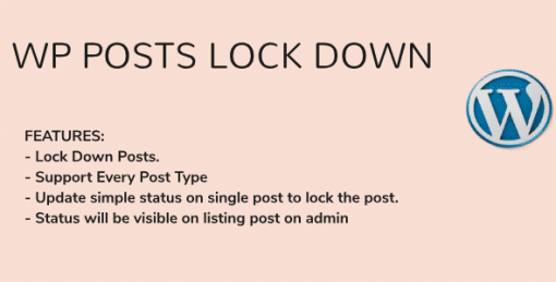 WordPress Posts Lock Down