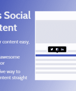 WordPress Social Share Content