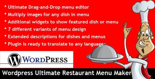 Wordpress Ultimate Restaurant Menu Maker