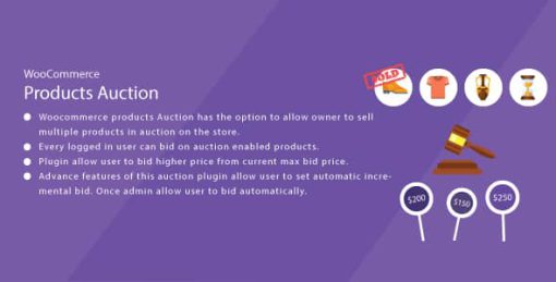 WordPress WooCommerce Auction Plugin