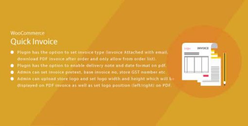 Wordpress WooCommerce Quick Invoice PDF