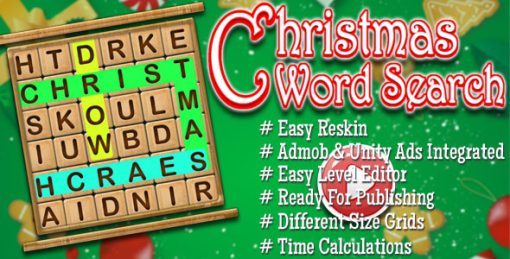 Words Search Christmas Edition - Admob & Unity Ads Integrated