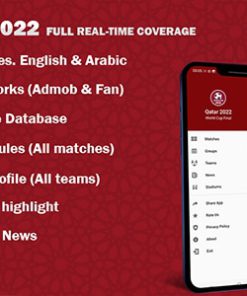 World Cup 2022 Coverage - Goals And News..Etc With Realtime Database - Full Android app