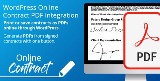 WP Online Contract PDF Print Integration