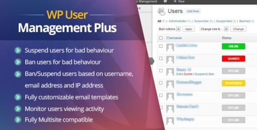 WP User Management Plus