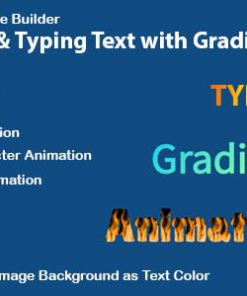 WPBakery Page Builder Animated Text and Typing Effect with Gradient