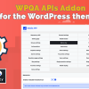 WPQA APIs Addon For The WordPress themes