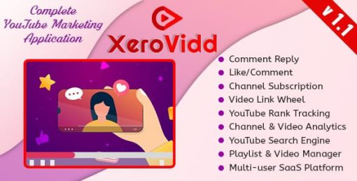 XeroVidd - Complete YouTube Marketing Application (SaaS Platform)