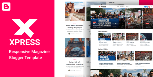XPress - Lifestyle Blog & Magazine Blogger Template