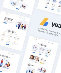 Yeasty | Marketing Agency & Advertising Service Elementor Template Kit