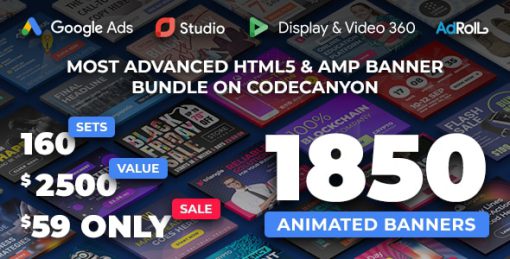 YN Bundle - Most Advanced HTML5 Banner Bundle made with Google Web Designer